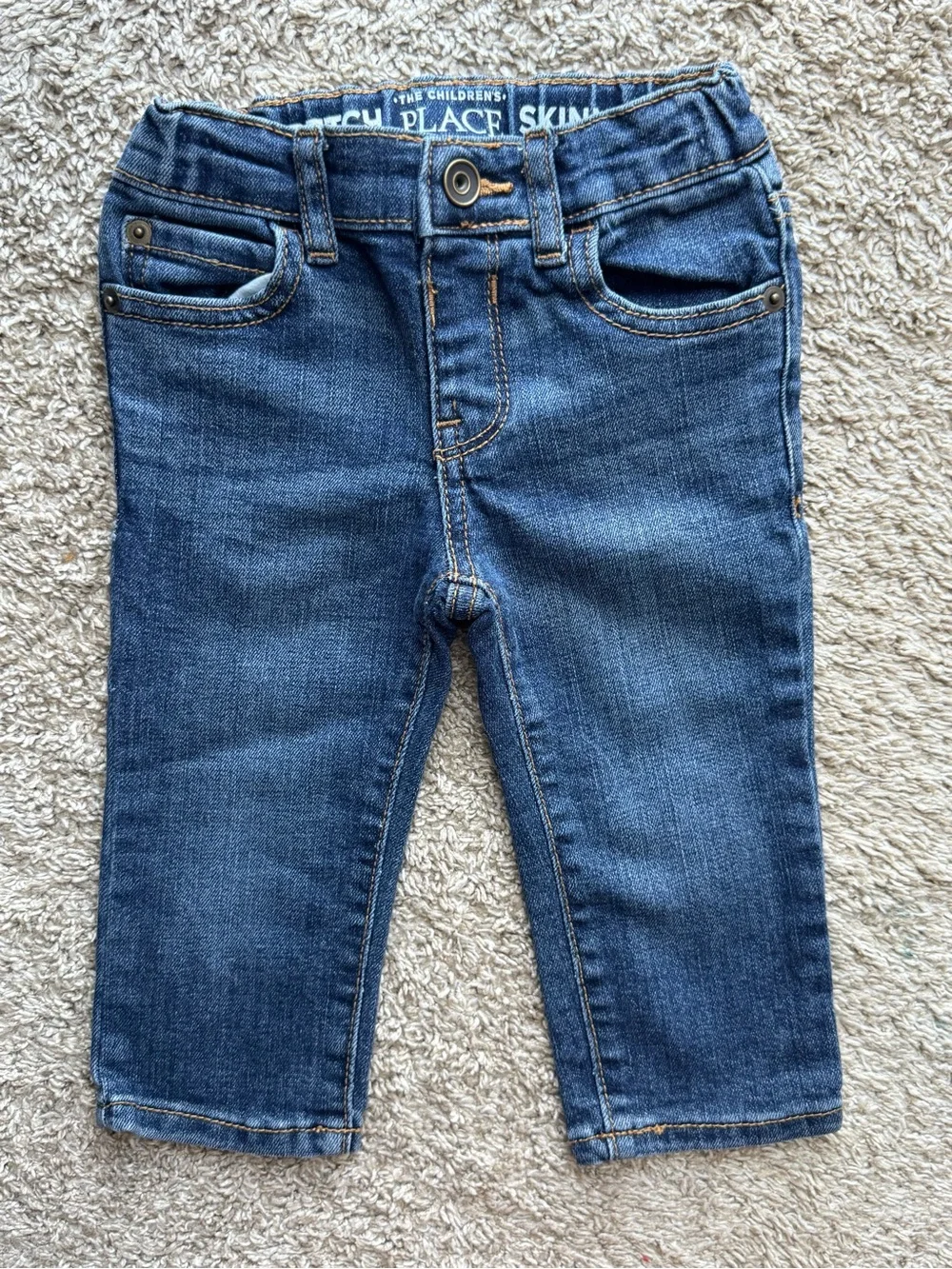 The Children’s Place Stretch Skinny Jeans 9-12M Pull-On Adjustable Waist